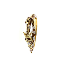 Load image into Gallery viewer, Estate 18K Gold Enamel Giraffe Bangle Bracelet
