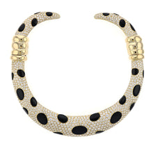 Load image into Gallery viewer, Estate 18K Gold Pavé Diamond and Onyx Demi-Parure
