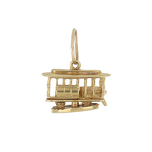 Load image into Gallery viewer, Estate 14K Gold San Francisco Articulated Cable Car Charm
