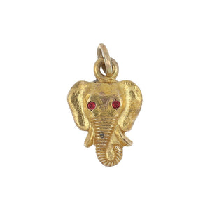 Estate 10K Gold Elephant Charm