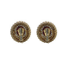 Load image into Gallery viewer, Estate David Webb 18K Gold and Platinum Ruby and Diamond Earrings
