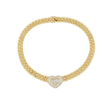 Load image into Gallery viewer, Estate Chopard 18K Gold Happy Diamond Heart Collar
