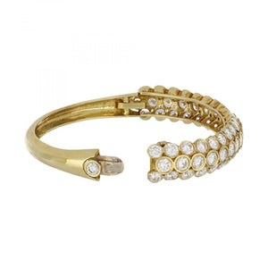 Vintage 1990s 18K Gold Diamond Bracelet
