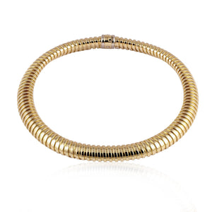 Vintage Bersoni 18K Gold Tubogas Necklace