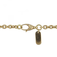 Load image into Gallery viewer, Italian 18K Gold Chain Necklace with Pavé Diamond Ring Pendant
