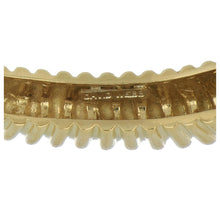 Load image into Gallery viewer, Vintage 1980s David Webb 18K Gold Ridged Cuff Bracelet with Diamond Plaques
