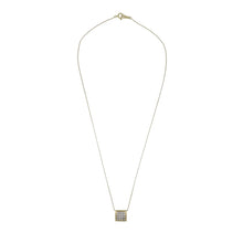 Load image into Gallery viewer, Estate 18K Gold Invisibly-Set Diamond Pendant Necklace
