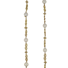 Load image into Gallery viewer, Estate Buccellati 18K Gold Fancy Textured Link Chain with Pearls
