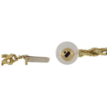 Load image into Gallery viewer, Estate Buccellati 18K Gold Fancy Textured Link Chain with Pearls
