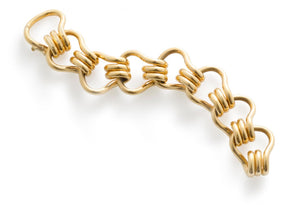 Seaman Schepps 22K Gold Mousetrap Bracelet
