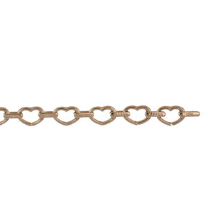 Aaron Basha 18K Gold Heart Shaped Full Pave Open-Link Bracelet