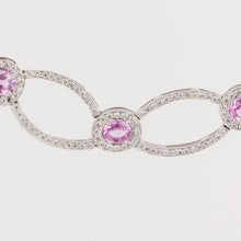 Load image into Gallery viewer, Estate Platinum Pink Sapphire and Diamond Collar Necklace

