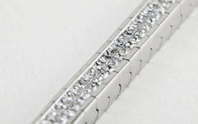 Load image into Gallery viewer, Estate 14K White Gold Diamond Line Bracelet
