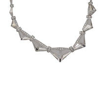 Load image into Gallery viewer, Estate Eiseman 18K White Gold Rock Crystal and Diamond Necklace with Earrings
