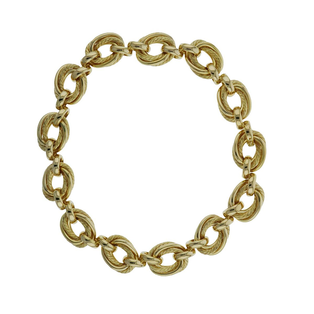 Estate Weingrill 18K Gold Link Necklace