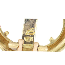 Load image into Gallery viewer, Estate Elizabeth Locke 18K Gold White Venetian Glass Itaglio Pearl Drop Earrings
