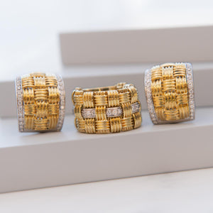 Estate Roberto Coin Appassionata Earrings with Diamonds