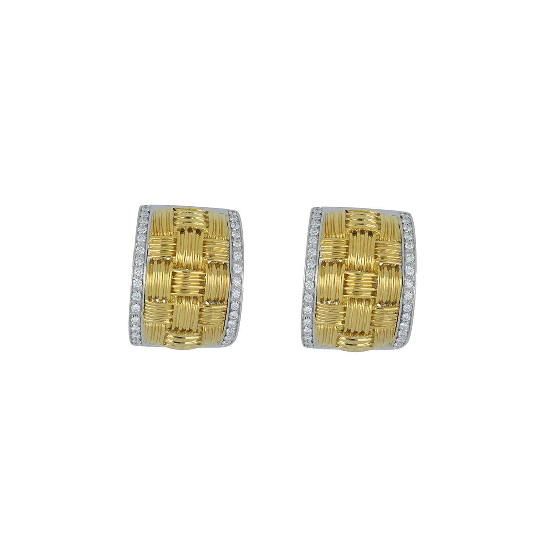 Estate Roberto Coin Appassionata Earrings with Diamonds