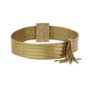 Important Victorian 18K Gold Slide Bracelet
