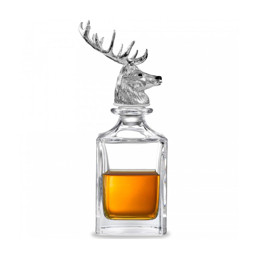 Deakin & Francis Stag Head Crystal Decanter