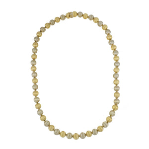 Estate Buccellati 18K Two-Tone Gold Bead Necklace