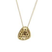 Load image into Gallery viewer, Estate Roberto Coin 18K Gold Capri Plus Triangular Pendant Necklace with Diamonds
