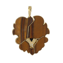 Load image into Gallery viewer, Vintage 1970s Neiman Marcus Tiger&#39;s Eye Lion Pendant
