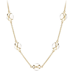 L. Klein 18K Gold Prisma Crystal Quartz Classic Chain Necklace