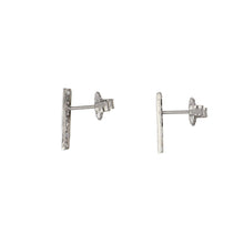 Load image into Gallery viewer, Bespoke Platinum Diamond Bar Stud Earrings
