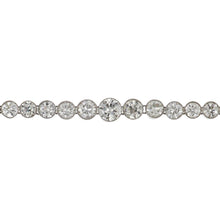 Load image into Gallery viewer, Estate Art Deco-Style Platinum Millegrain Bezel-Set Diamond Rivière Necklace
