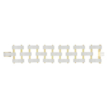 Load image into Gallery viewer, Aletto Brothers 18K Gold White Onyx Bridge Bracelet with Diamonds

