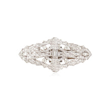 Load image into Gallery viewer, Art Deco Platinum Diamond Brooch/Dress Clips
