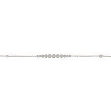 Load image into Gallery viewer, Italian 18K White Gold Bezel-set Diamonds by the Yard Style Necklace
