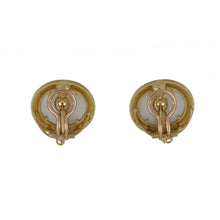 Load image into Gallery viewer, Estate Elizabeth Locke 19K Gold Venetian Glass Intaglio Earrings
