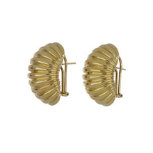 Load image into Gallery viewer, Estate Vendorfa 18K Gold Oversized Button Earrings
