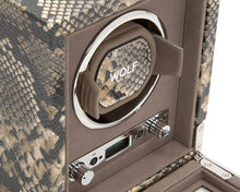Load image into Gallery viewer, WOLF Exotic Single Watch Winder in Tan
