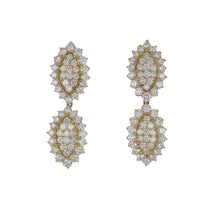 Load image into Gallery viewer, Bespoke 18K Gold Day/Night Diamond Earrings
