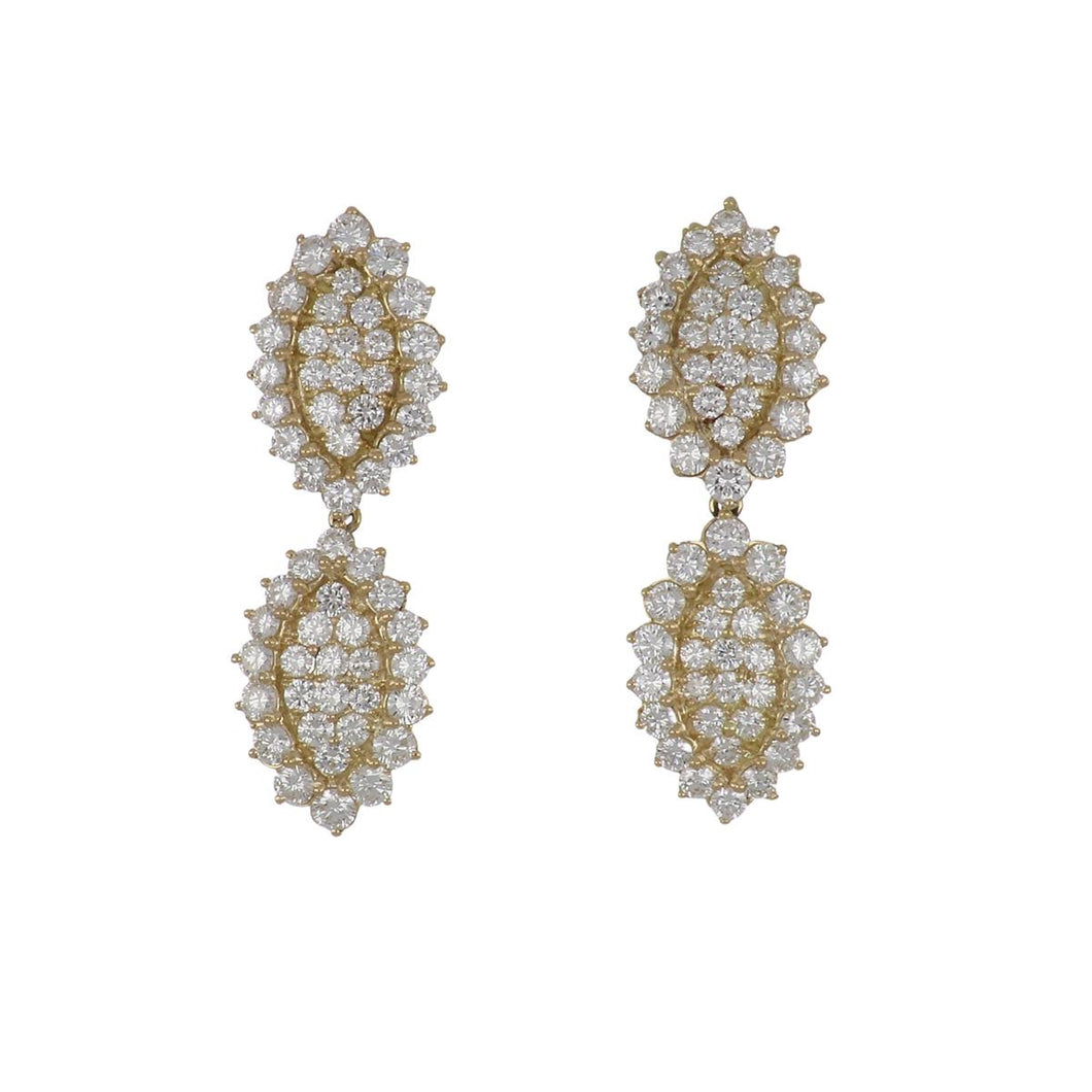 Bespoke 18K Gold Day/Night Diamond Earrings