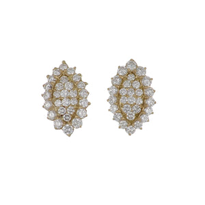 Bespoke 18K Gold Day/Night Diamond Earrings