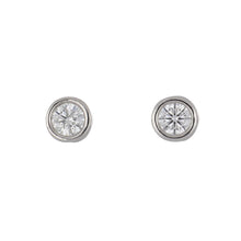 Load image into Gallery viewer, Estate Platinum Diamond Stud Earrings
