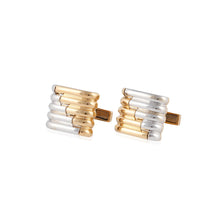 Load image into Gallery viewer, Estate Emis 18K Two-Toned Gold Cufflinks
