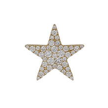 Load image into Gallery viewer, 18K Gold Large Diamond Star Pendant
