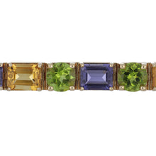 Load image into Gallery viewer, Vintage 1960s 14K Gold Multi Gemstone Bracelet
