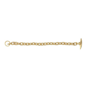 Estate 14K Gold Heavy Link Chain Bracelet