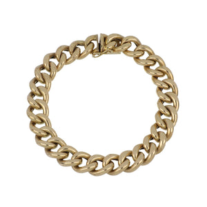 Vintage Italian 1960s 14K Gold Link Bracelet