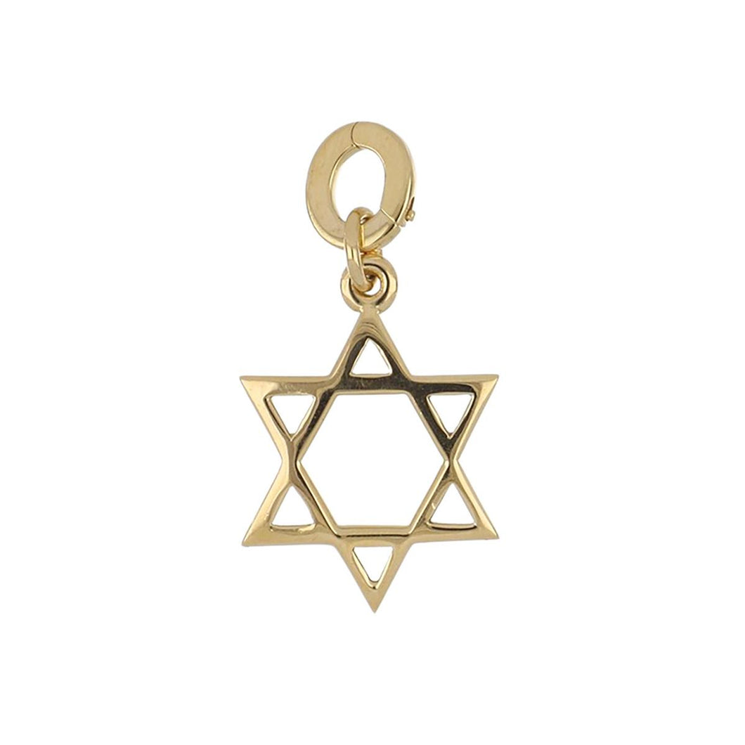 Estate Tiffany & Co. 18K Gold Star of David Pendant