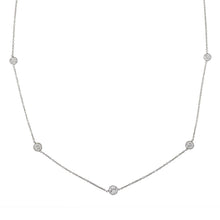 Load image into Gallery viewer, Bespoke Platinum Diamond by the Yard Necklace
