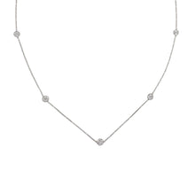 Load image into Gallery viewer, Bespoke Platinum Diamond by the Yard Necklace
