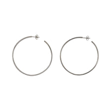 Load image into Gallery viewer, Estate Roberto Coin 18K White Gold Inside Out Diamond Hoop Earrings
