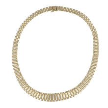 Load image into Gallery viewer, Vintage 14K Gold Three Row Link Necklace
